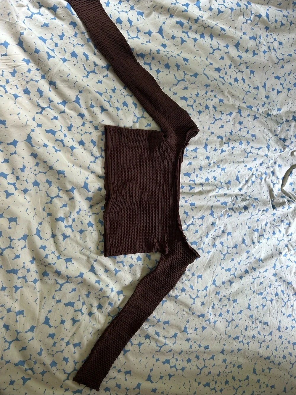 Free People Textured Long Sleeve Top